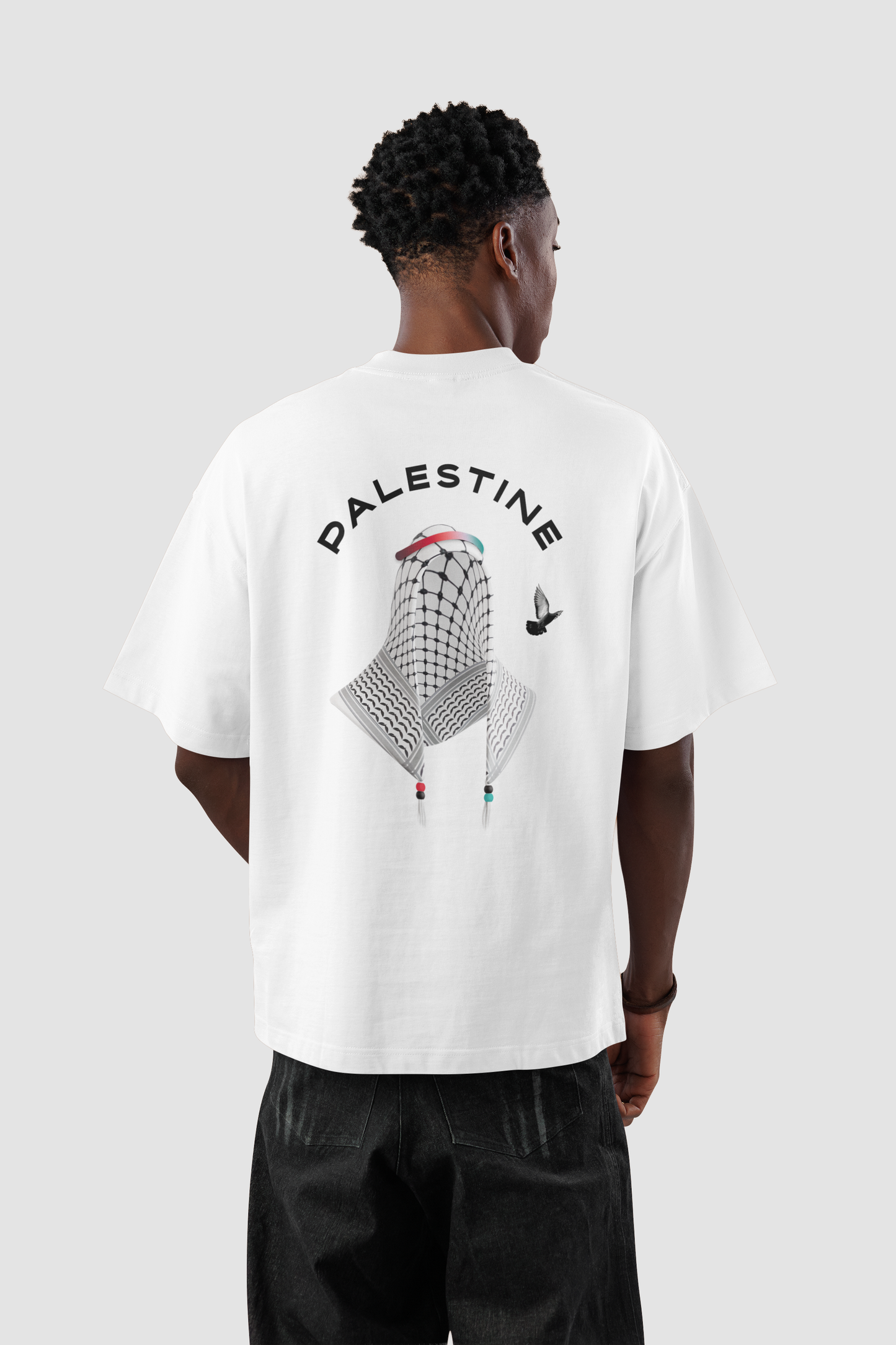 Palestine Backprint oversized T-Shirt | Streetwear