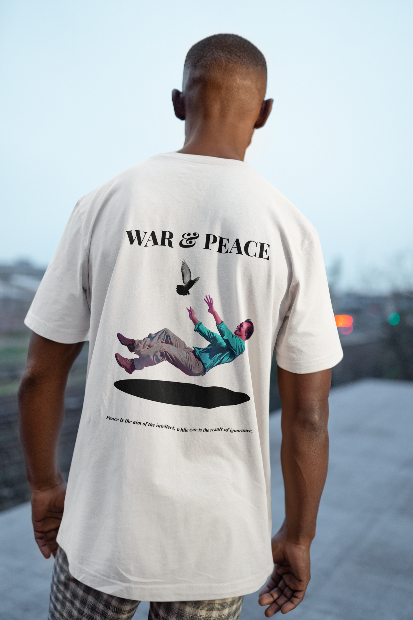 War & Peace Surreal Art | Oversize T-Shirt